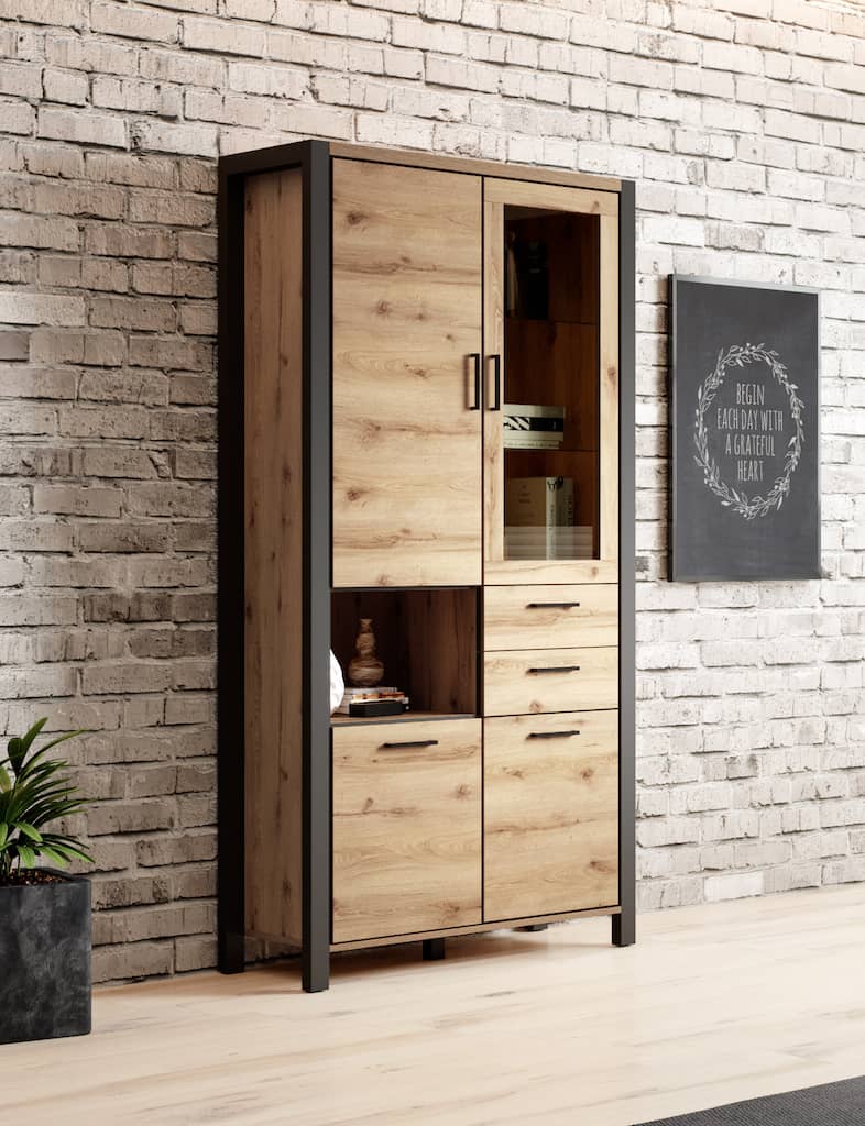 Aktiv 13 Tall Display Cabinet 100cm - Image 4