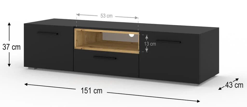 Anette TV Cabinet 151cm - Image 3