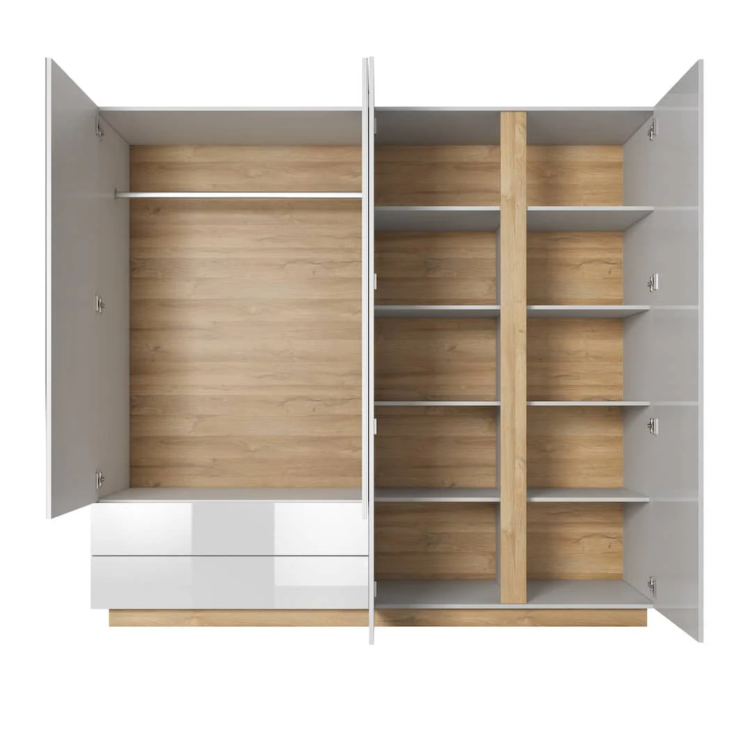 Arco Hinged Door Wardrobe 220cm - Image 7