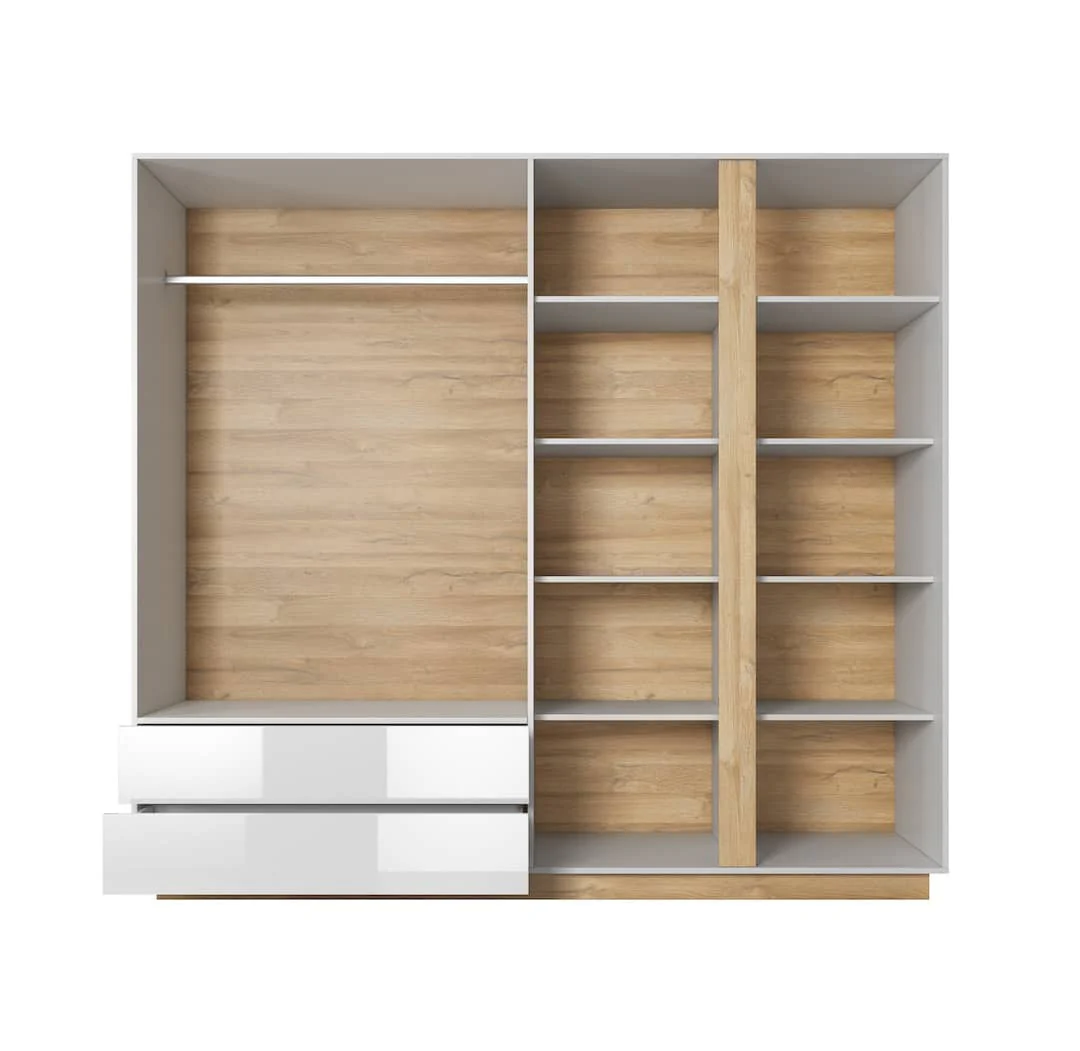 Arco Hinged Door Wardrobe 220cm - Image 8