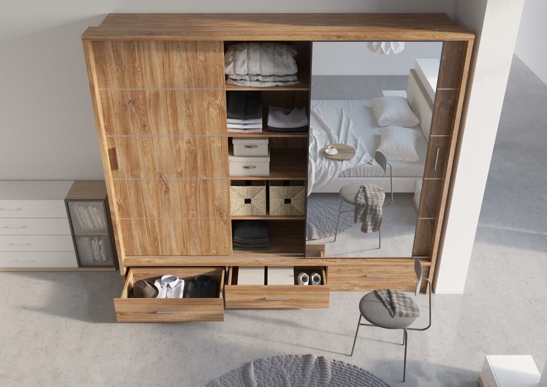 Arti 1 - 3 Sliding Door Wardrobe 250cm - Image 15