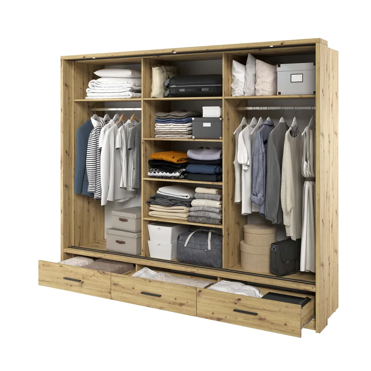Arti 1 - 3 Sliding Door Wardrobe 250cm - Image 19