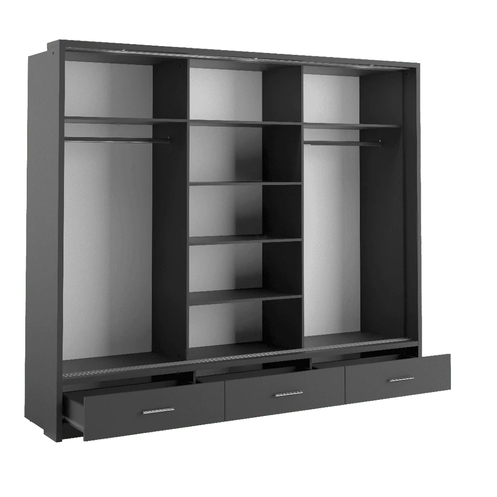 Arti 1 - 3 Sliding Door Wardrobe 250cm - Image 3