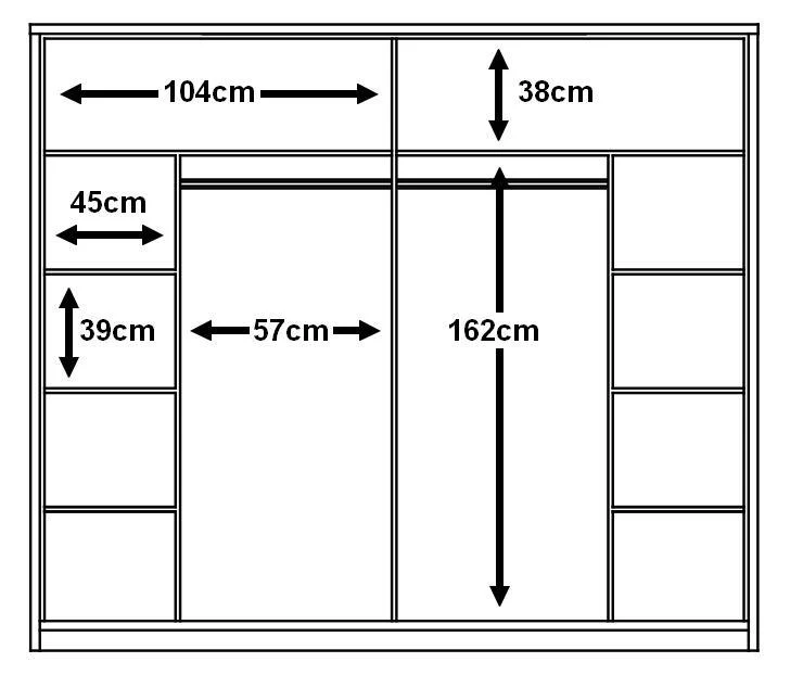 Arti 14 - 2 Sliding Door Wardrobe 220cm - Image 9