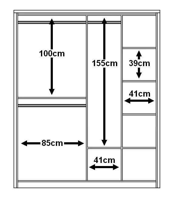 Arti 17 - 2 Sliding Door Wardrobe 180cm - Image 14