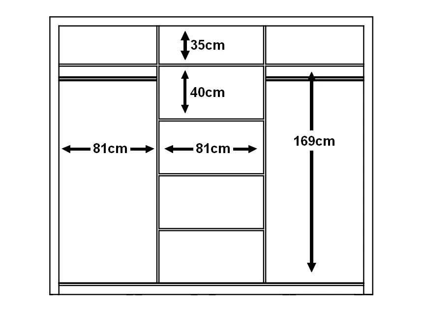 Arti 2 - 3 Sliding Door Wardrobe 250cm - Image 26