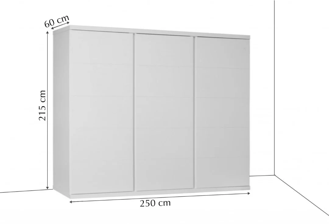 Arti 2 - 3 Sliding Door Wardrobe 250cm - Image 27