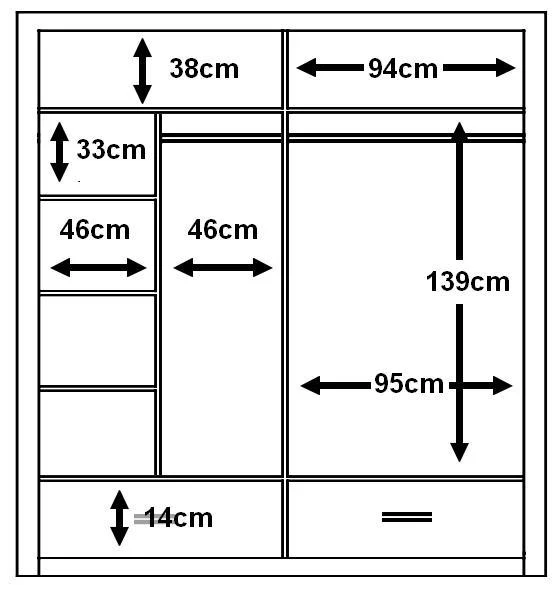Arti 24 - 2 Sliding Door Wardrobe 200cm - Image 11