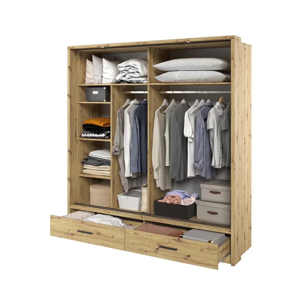 Arti 5 - 2 Sliding Door Wardrobe 200cm - Image 18