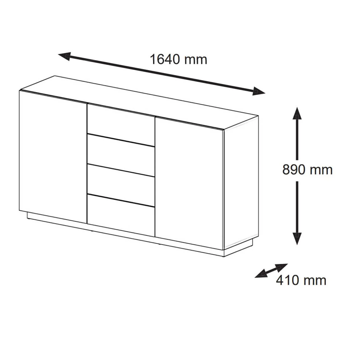 Aura Sideboard Cabinet 164cm - Image 5