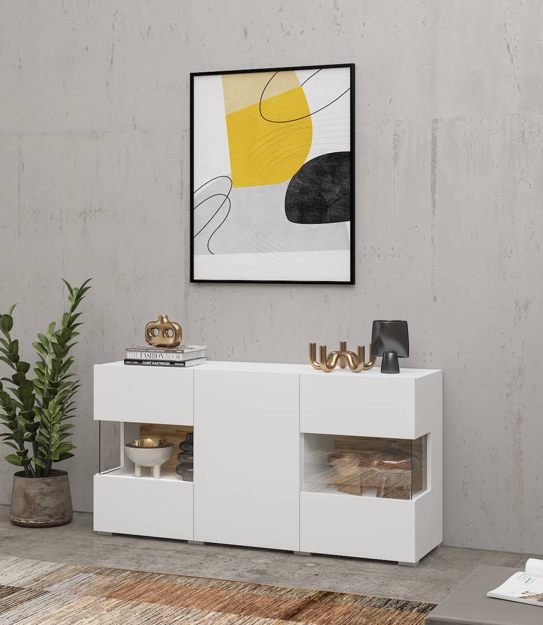 Ava 25 Display Sideboard Cabinet 120cm - Image 12