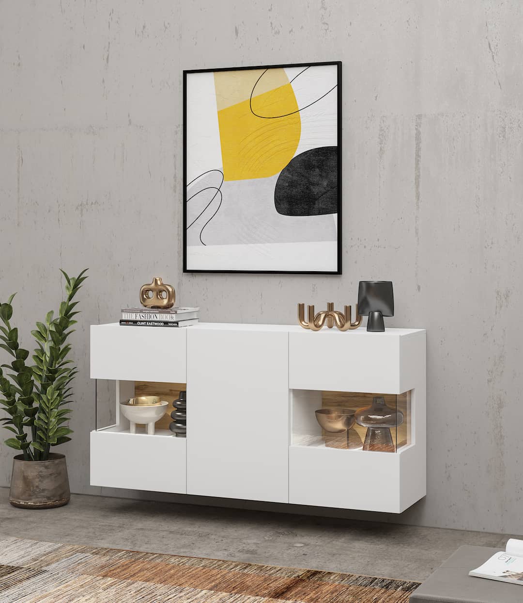 Ava 25 Display Sideboard Cabinet 120cm - Image 13