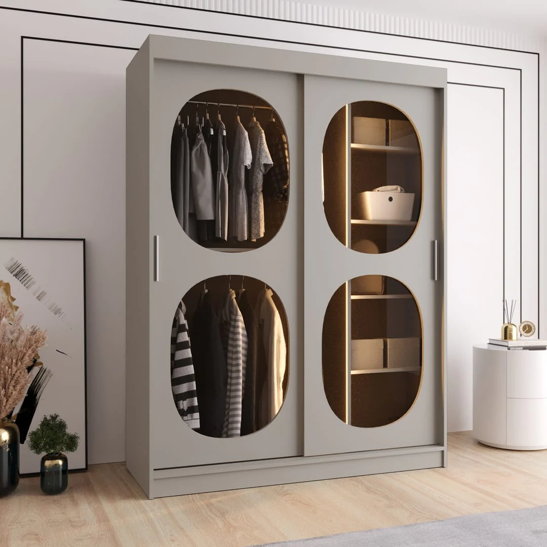 Bahrain II Sliding Door Wardrobe 150cm - Image 10