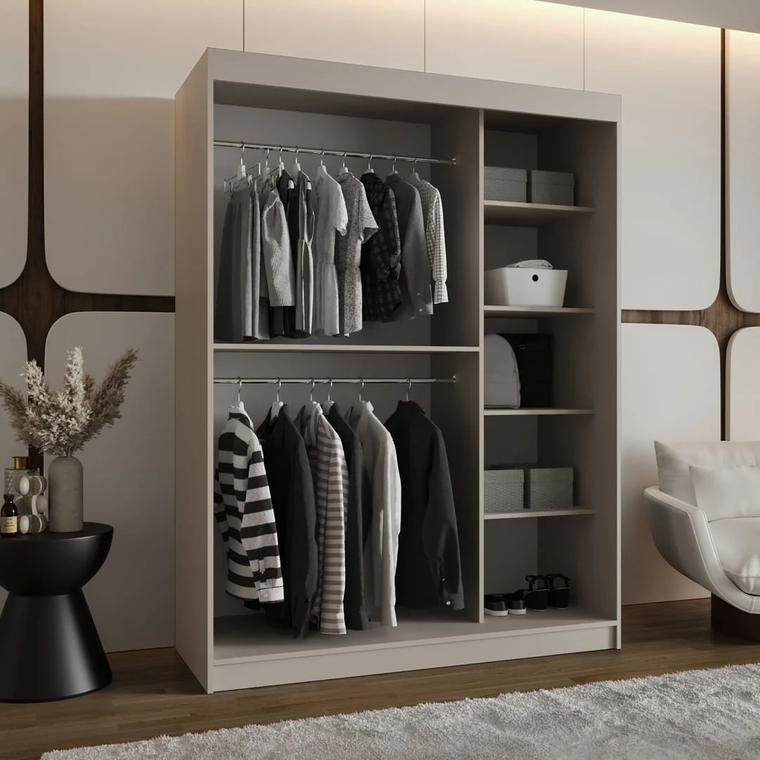 Bahrain II Sliding Door Wardrobe 150cm - Image 11