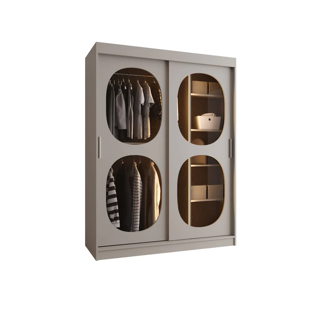 Bahrain II Sliding Door Wardrobe 150cm - Image 13
