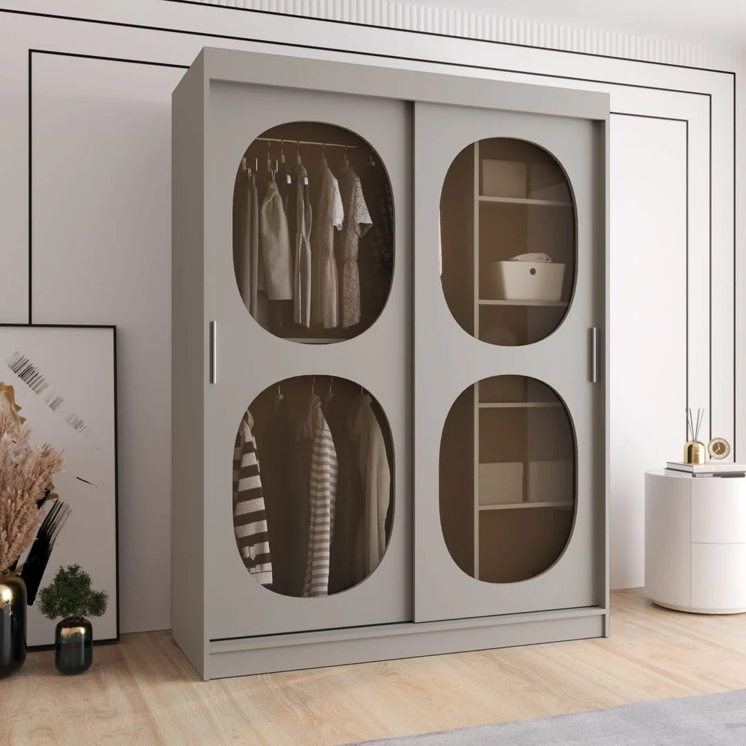 Bahrain II Sliding Door Wardrobe 150cm - Image 8