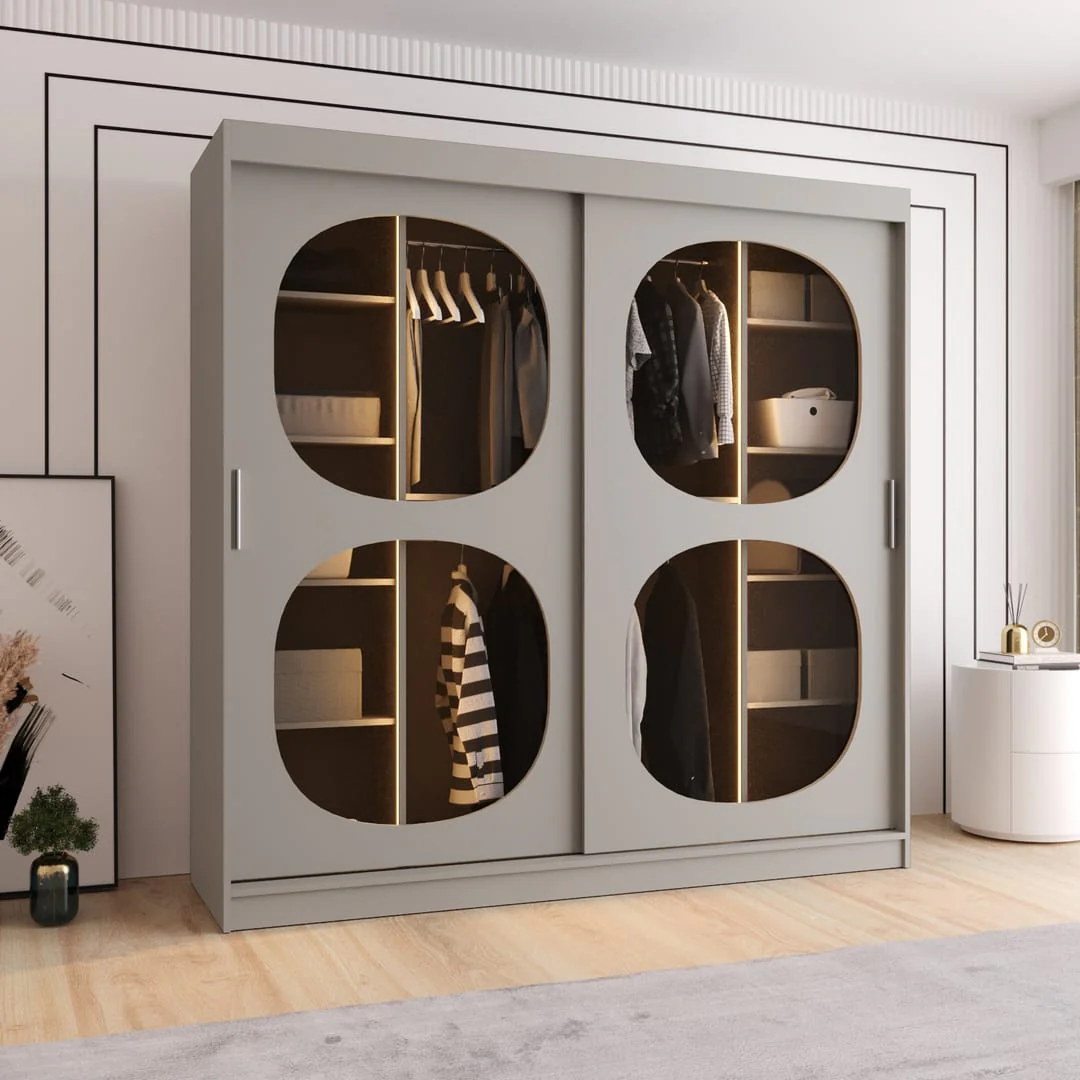 Bahrain II Sliding Door Wardrobe 200cm - Image 10