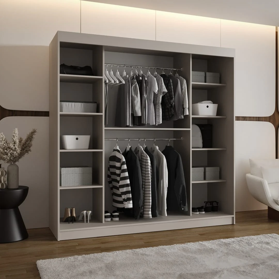 Bahrain II Sliding Door Wardrobe 200cm - Image 11
