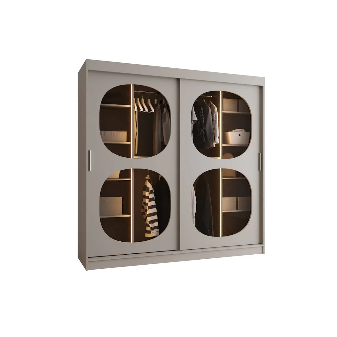 Bahrain II Sliding Door Wardrobe 200cm - Image 13