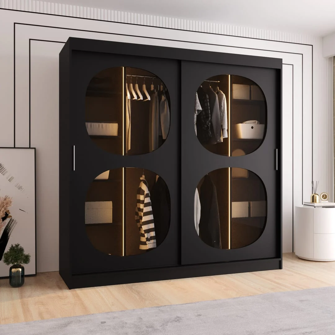 Bahrain II Sliding Door Wardrobe 200cm - Image 3