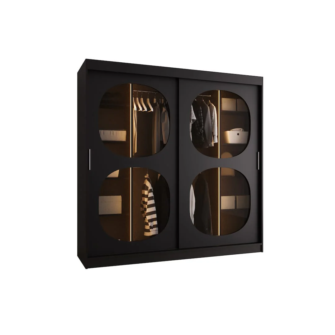 Bahrain II Sliding Door Wardrobe 200cm - Image 6
