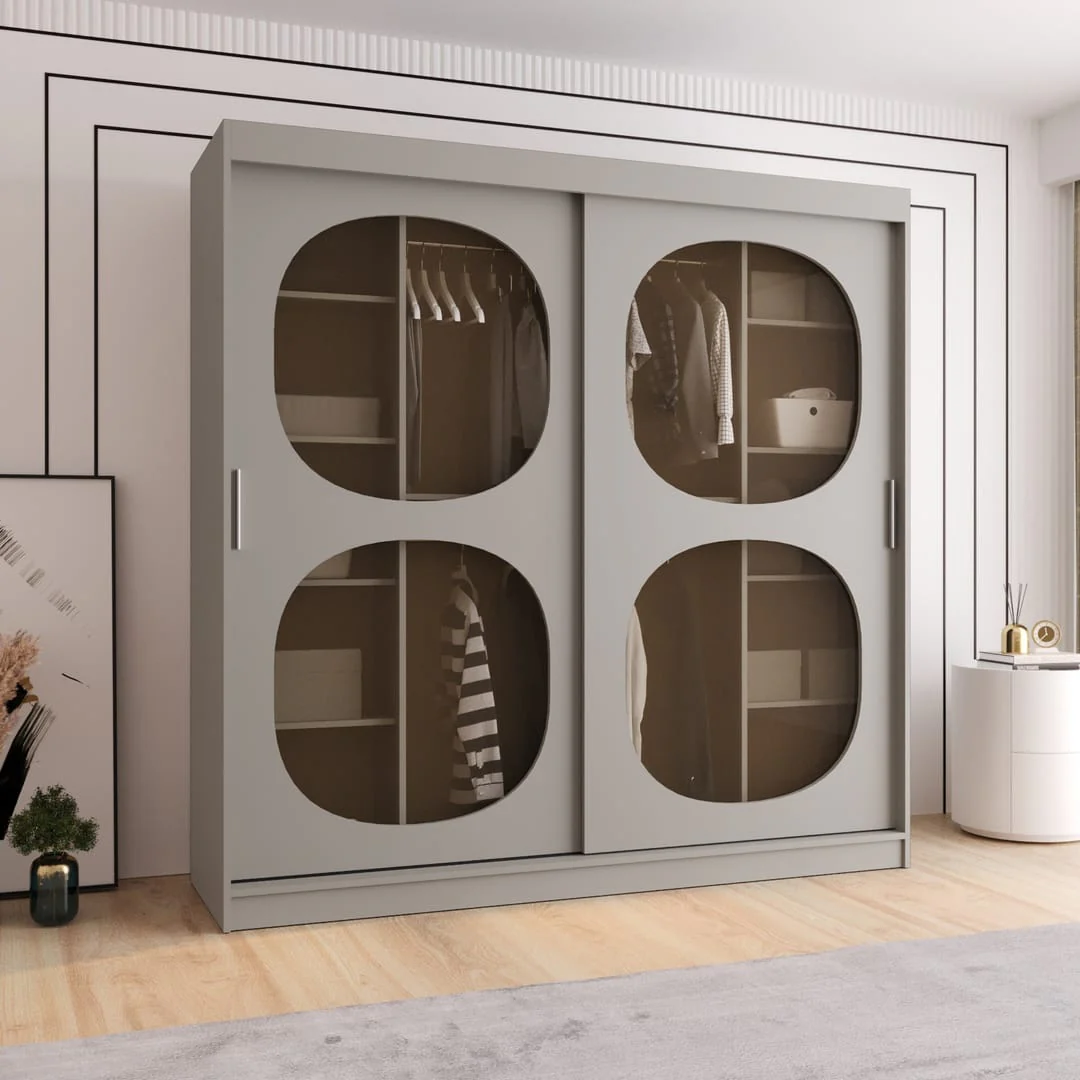 Bahrain II Sliding Door Wardrobe 200cm - Image 8