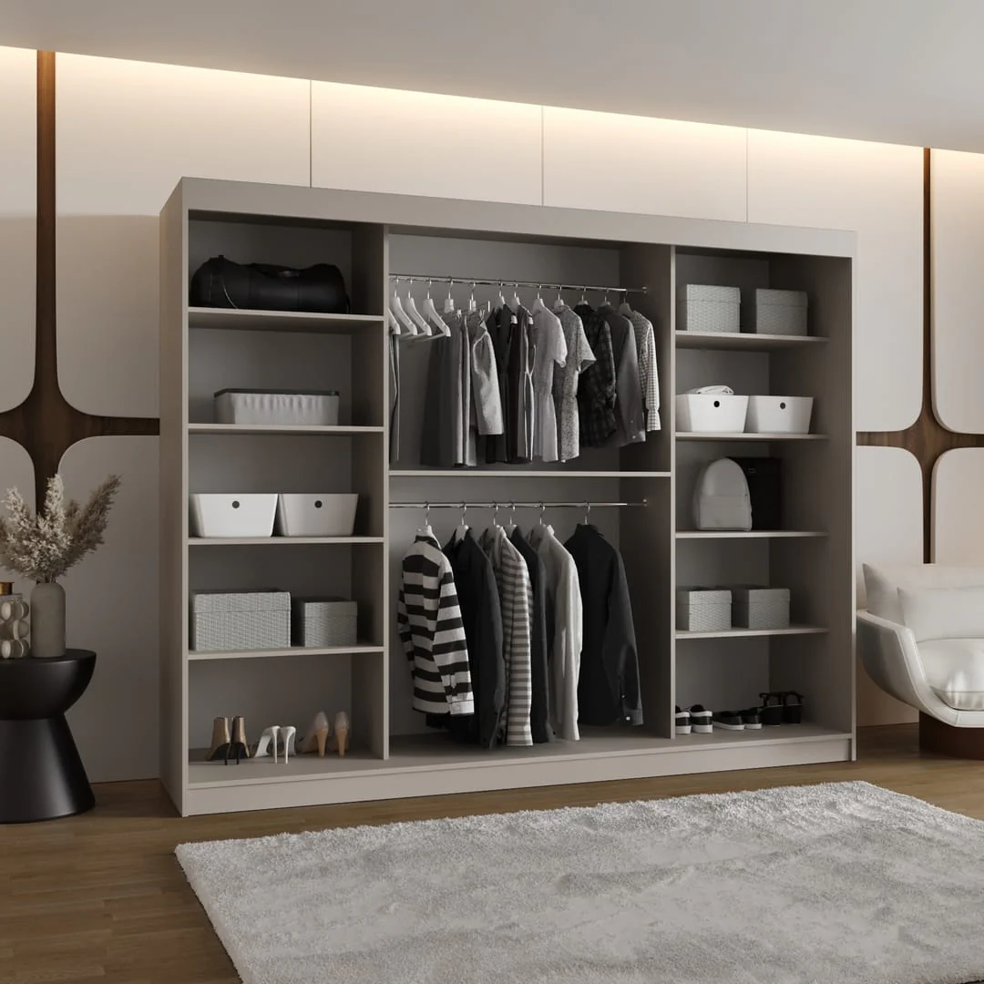 Bahrain II Sliding Door Wardrobe 250cm - Image 4