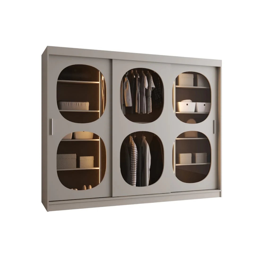 Bahrain II Sliding Door Wardrobe 250cm - Image 6