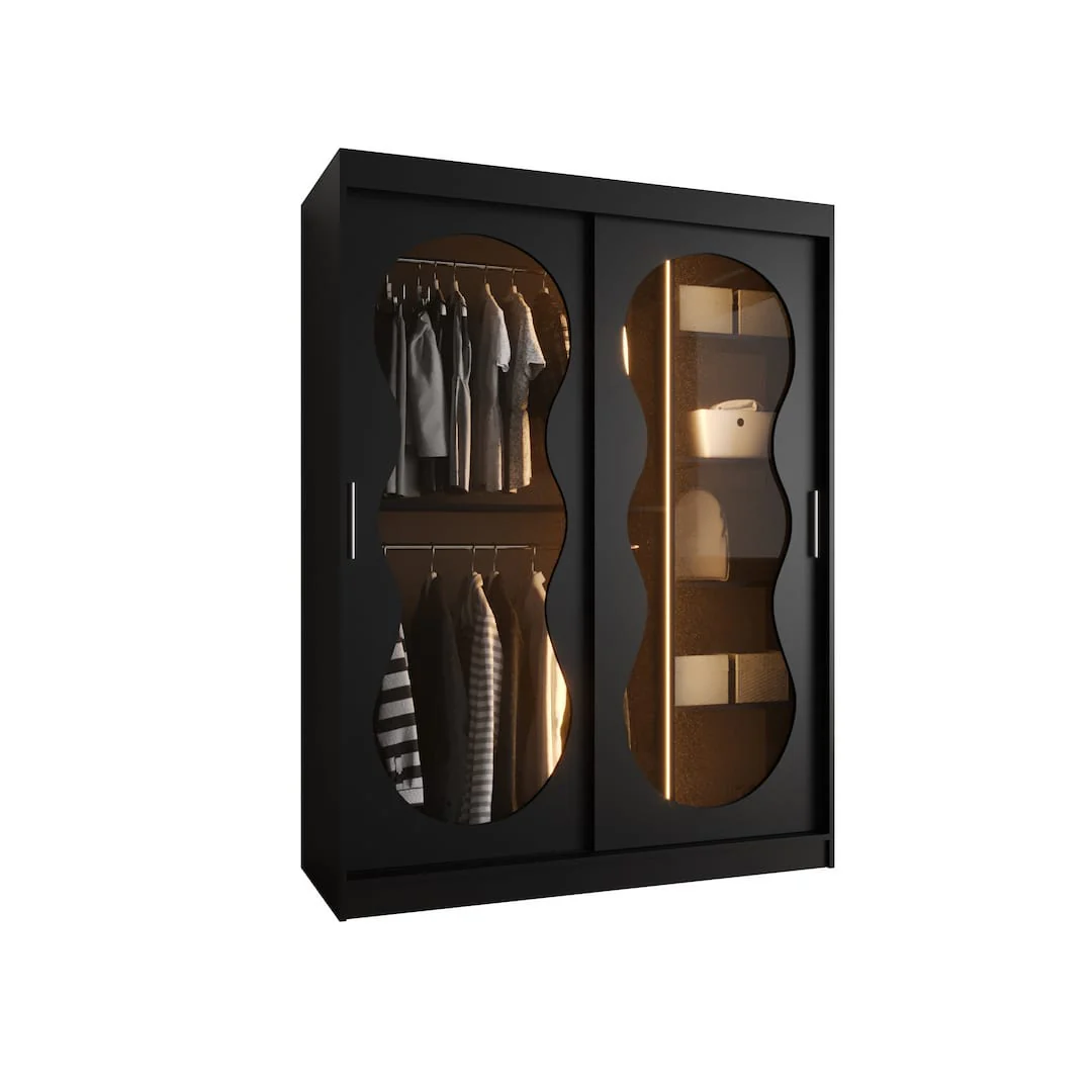 Bahrain III Sliding Door Wardrobe 150cm - Image 6
