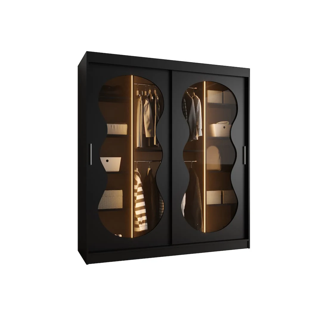 Bahrain III Sliding Door Wardrobe 180cm - Image 12