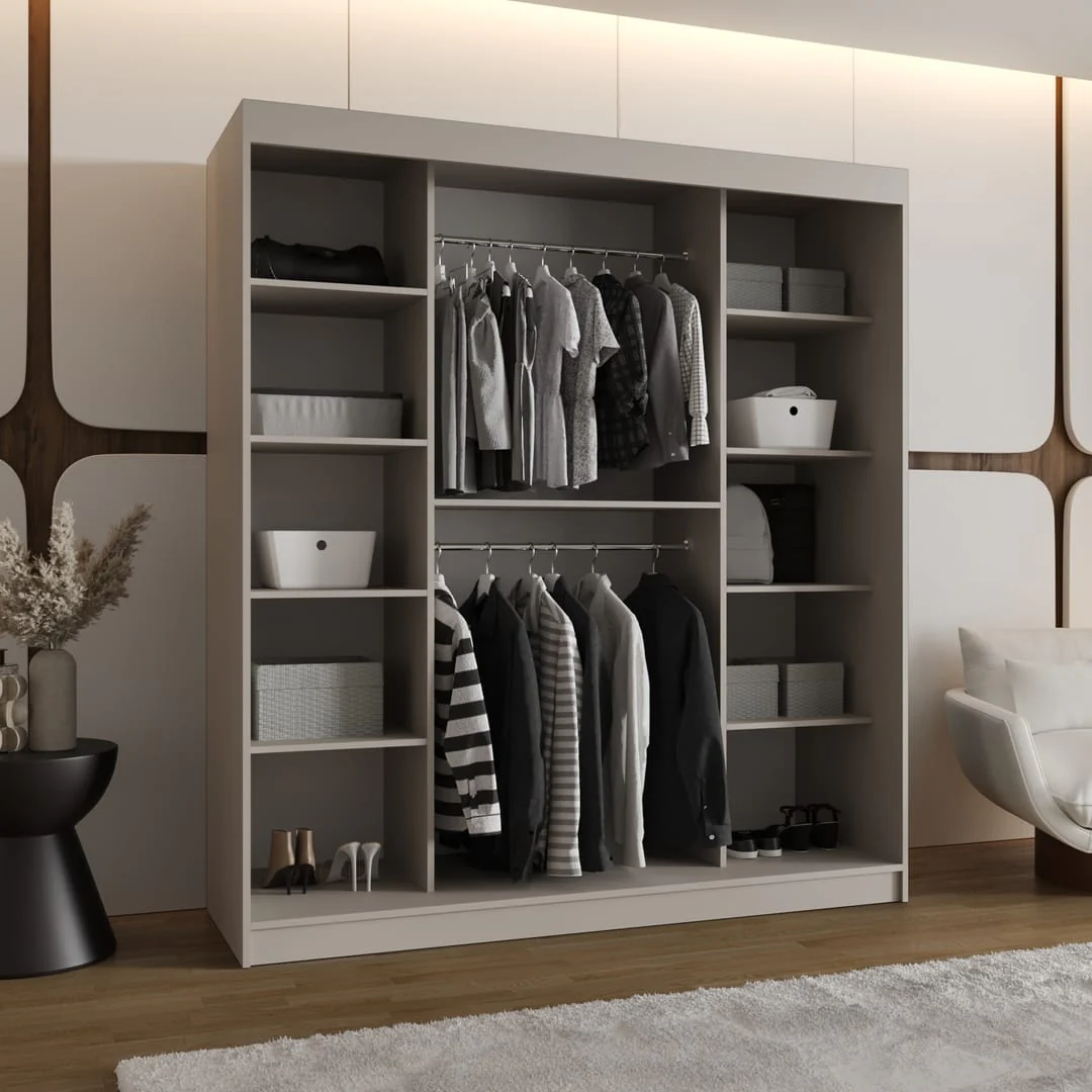 Bahrain III Sliding Door Wardrobe 180cm - Image 4
