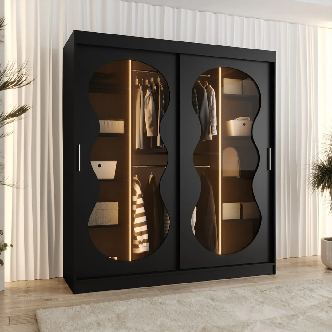 Bahrain III Sliding Door Wardrobe 180cm - Image 9