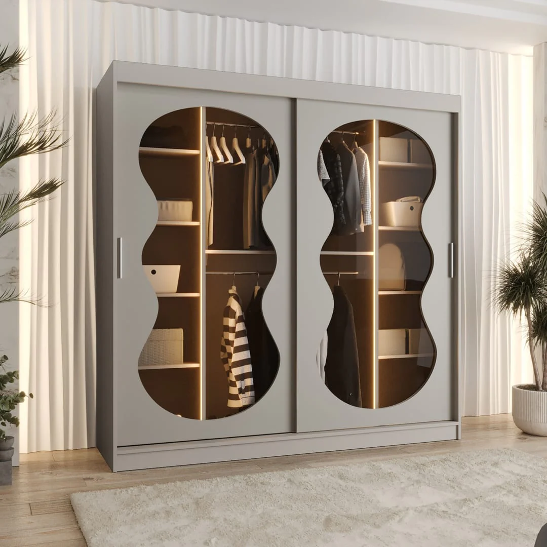 Bahrain III Sliding Door Wardrobe 200cm - Image 10