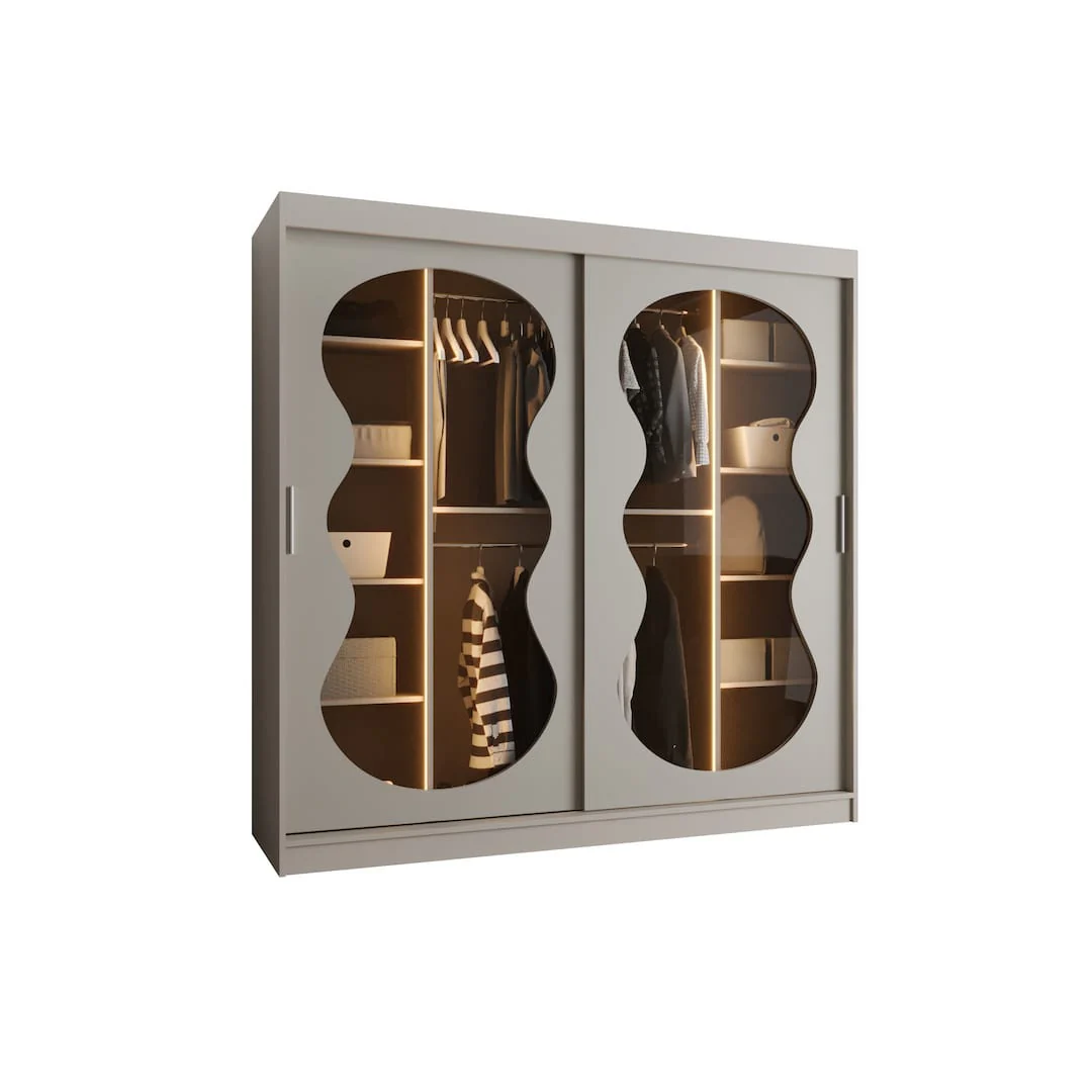 Bahrain III Sliding Door Wardrobe 200cm - Image 13