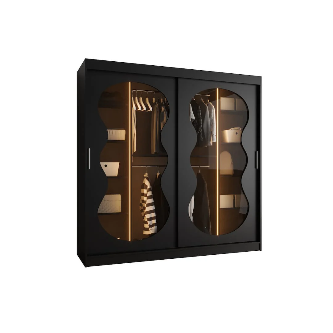 Bahrain III Sliding Door Wardrobe 200cm - Image 6