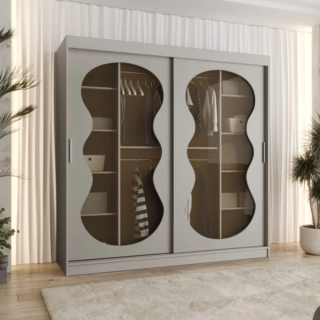 Bahrain III Sliding Door Wardrobe 200cm - Image 8