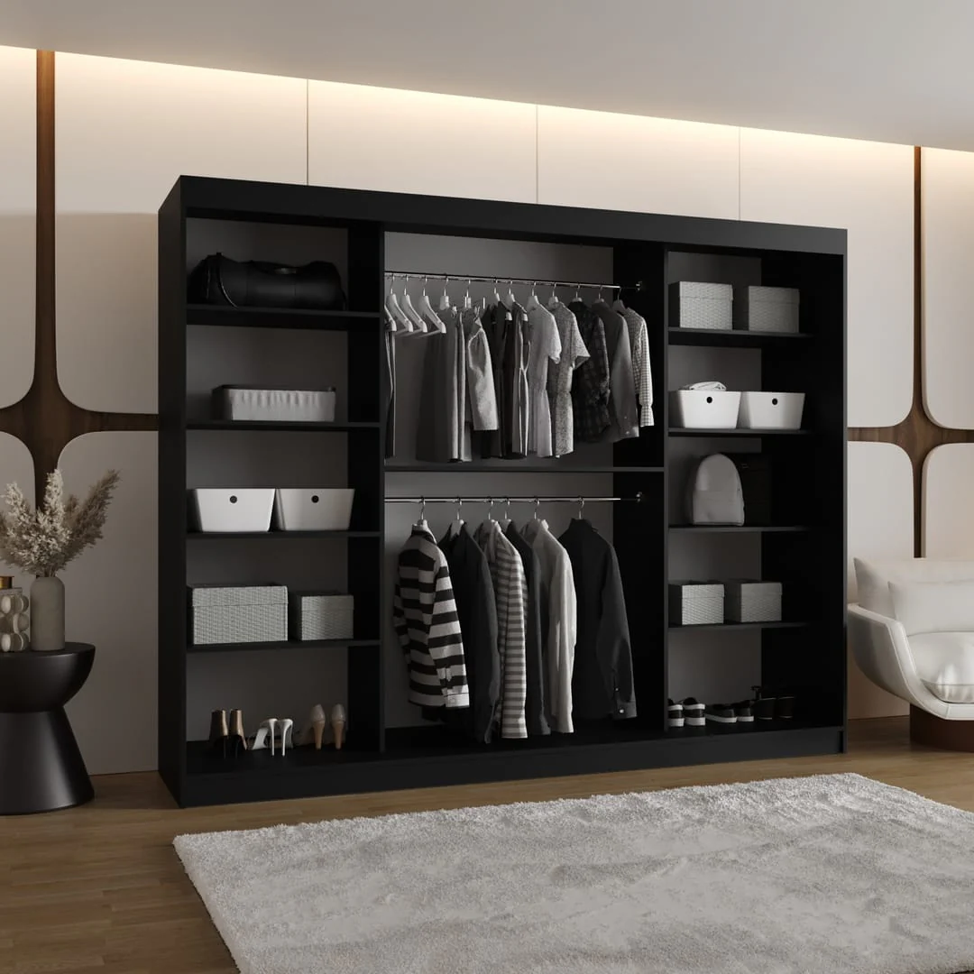 Bahrain III Sliding Door Wardrobe 250cm - Image 10