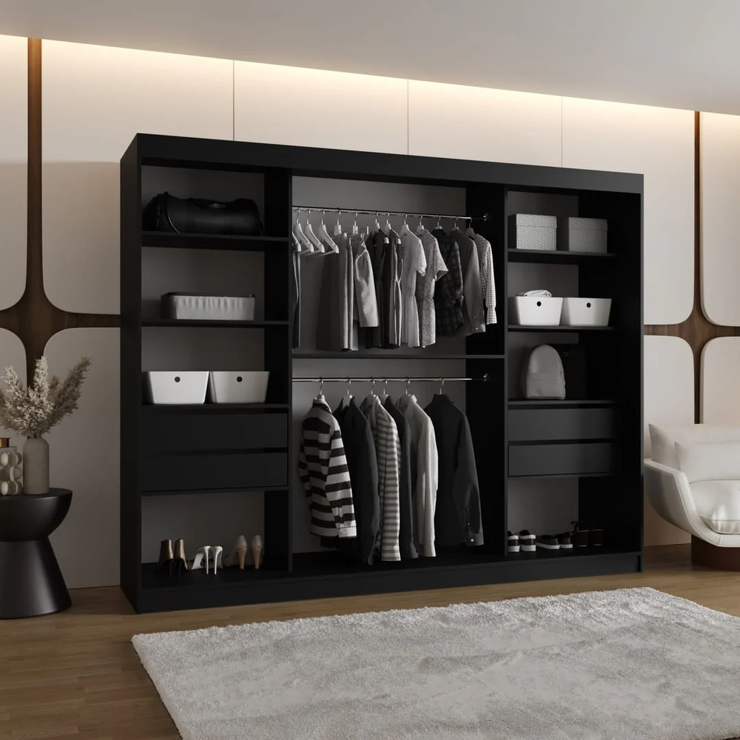 Bahrain III Sliding Door Wardrobe 250cm - Image 11