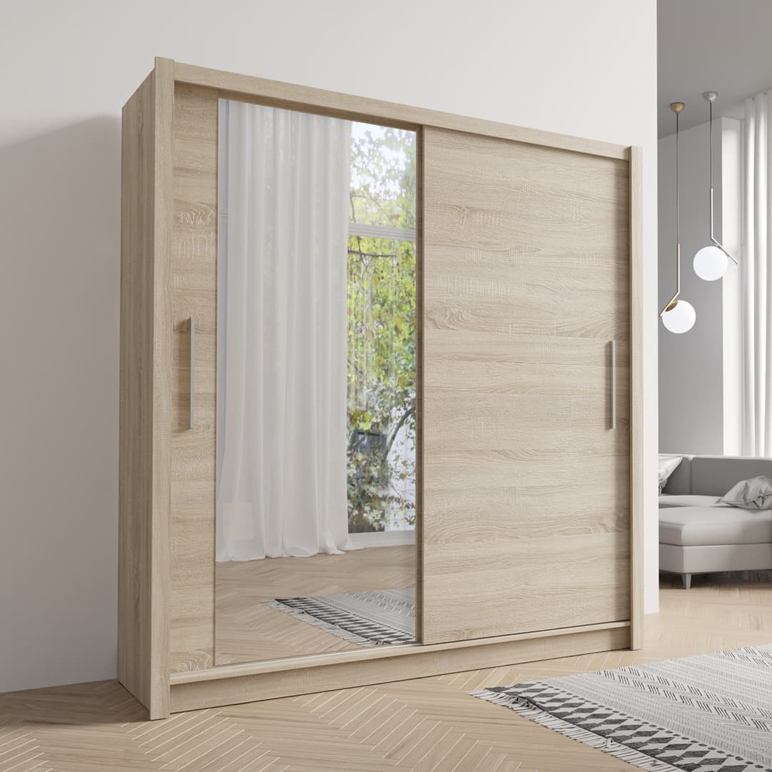 Baku 12 Sliding Door Wardrobe 205cm - Image 7