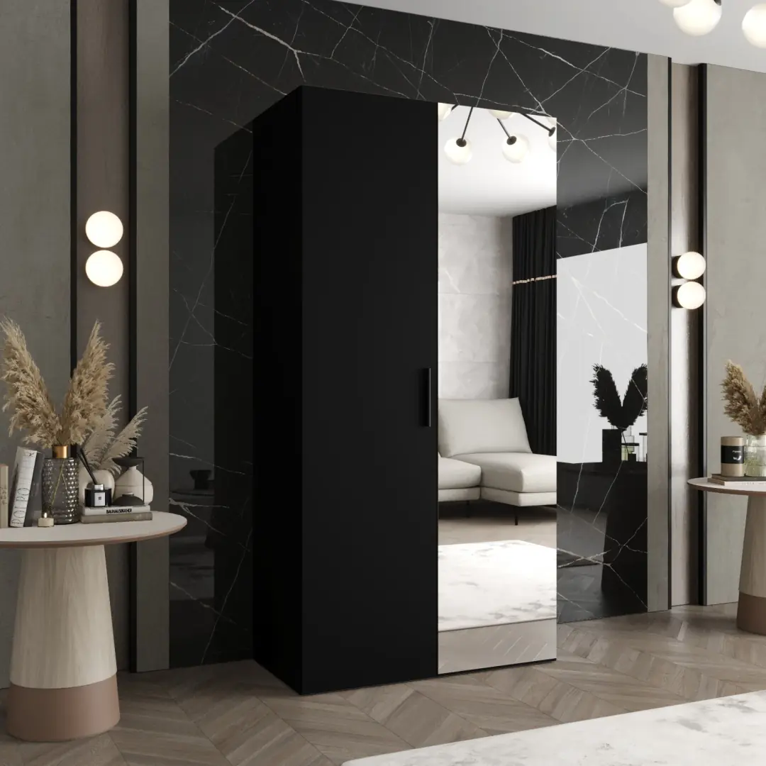 Bari II Hinged Door Wardrobe 100cm - Image 8