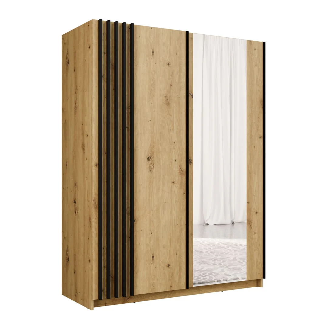 Baydero 10 Sliding Door Wardrobe 150cm - Image 9