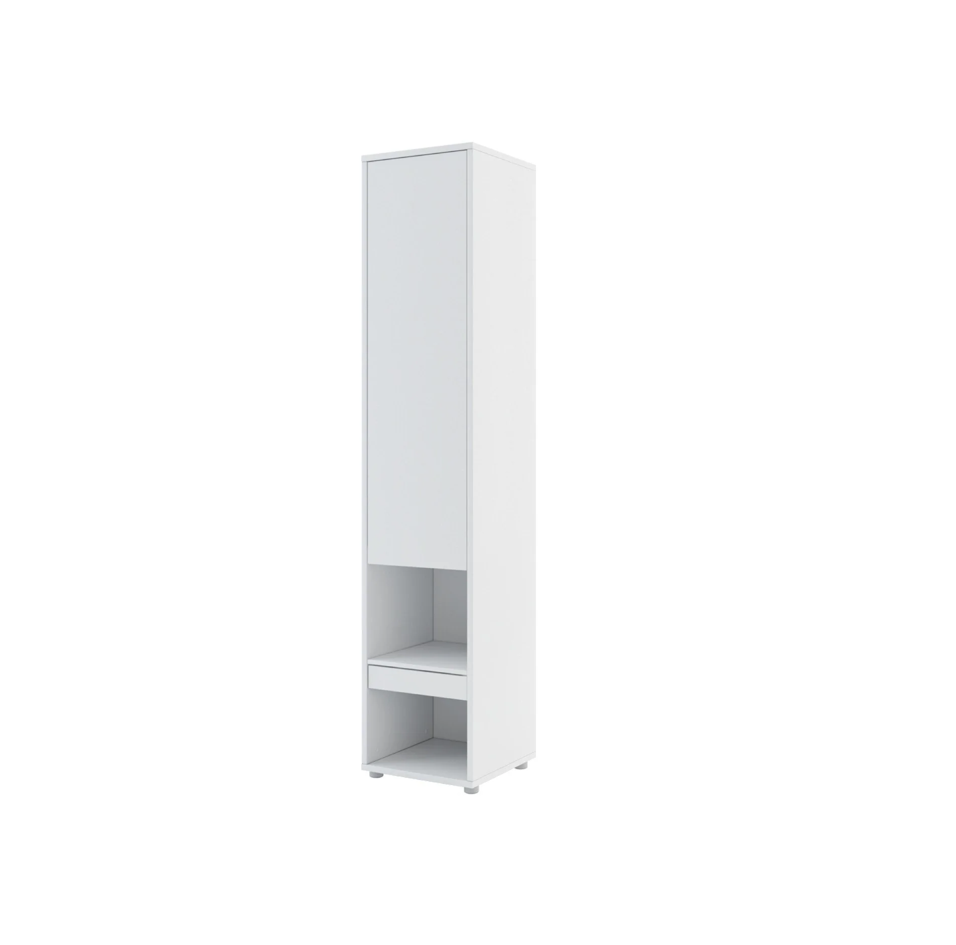 BC-01 Vertical Wall Bed Concept 140cm With Storage Cabinets and LED - Image 10