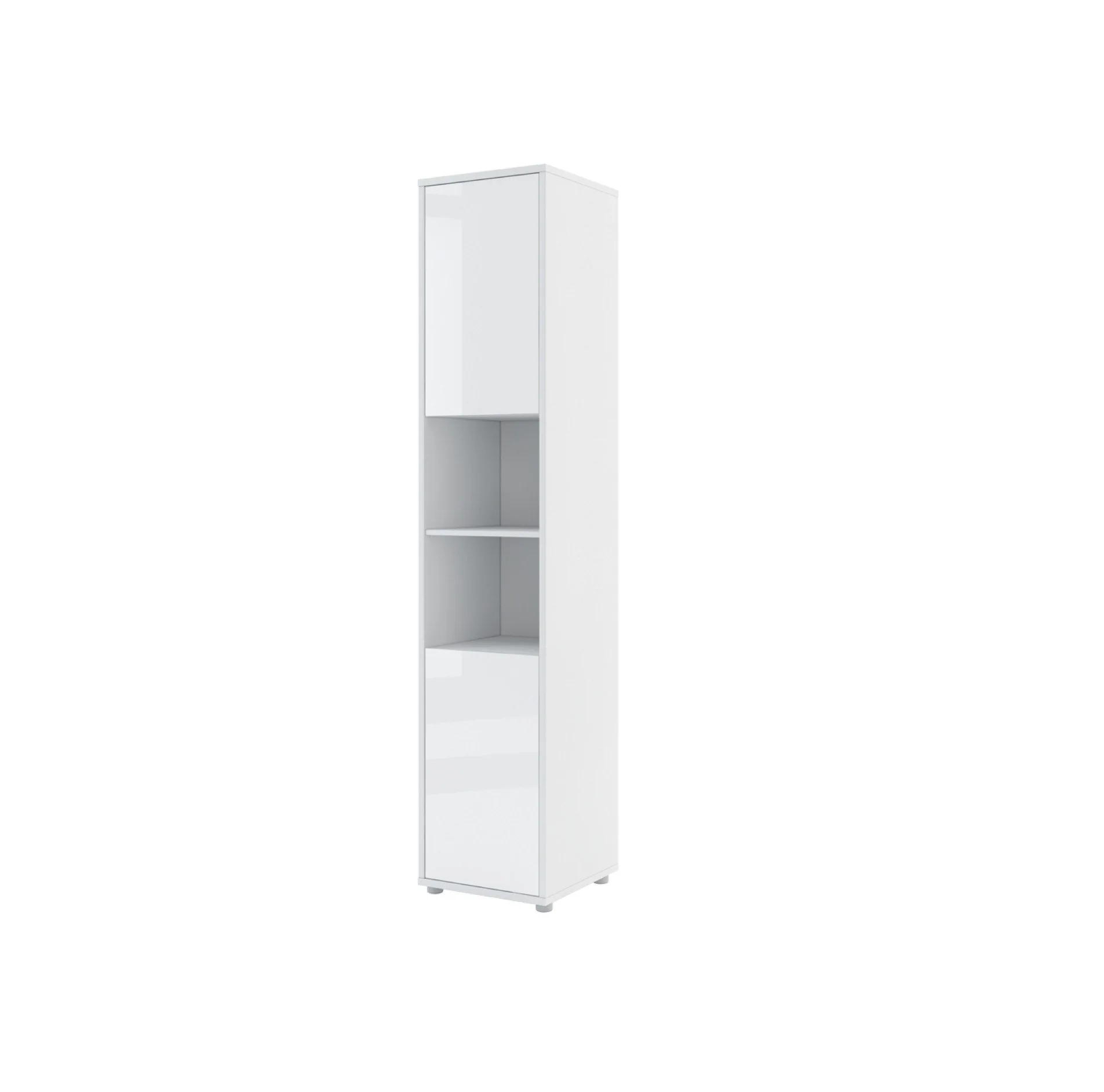 BC-01 Vertical Wall Bed Concept 140cm With Storage Cabinets and LED - Image 4