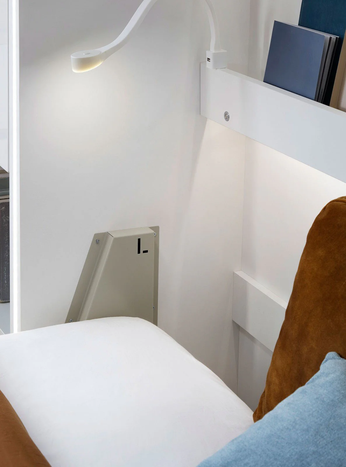 BC-03 Vertical Wall Bed Concept 90cm With Storage Cabinets and LED - Image 17