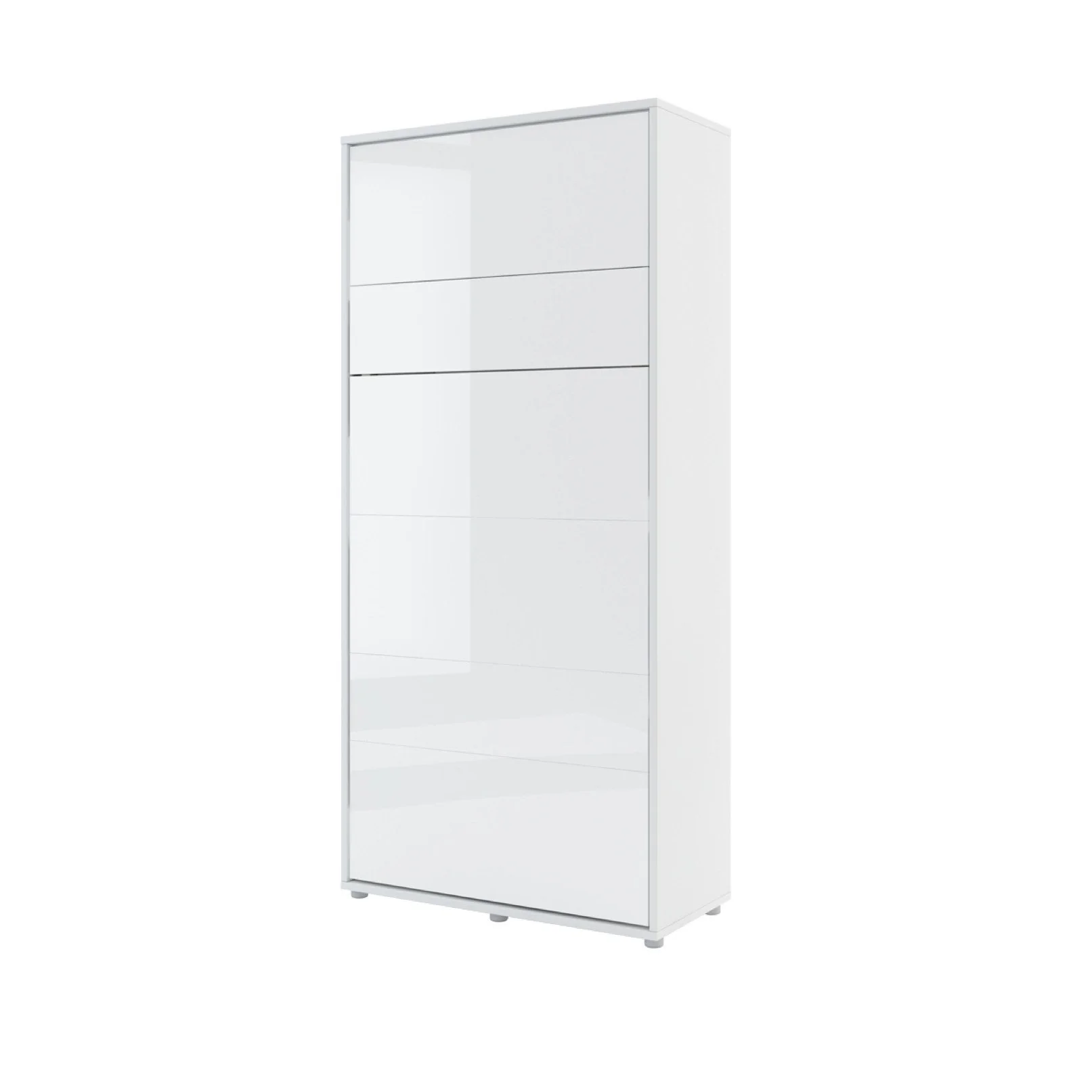 BC-03 Vertical Wall Bed Concept 90cm With Storage Cabinets and LED - Image 4