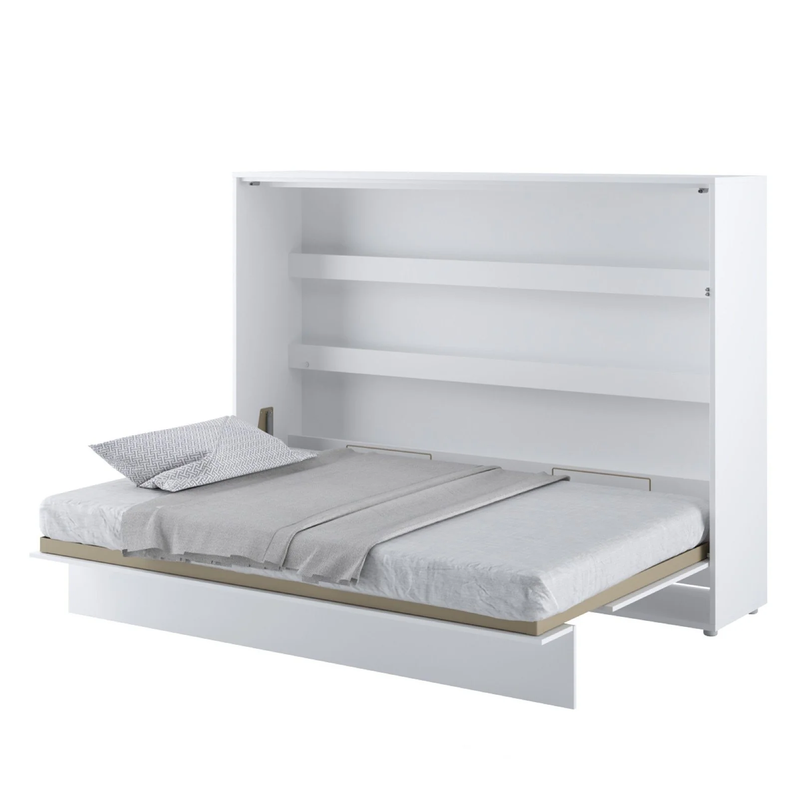 BC-04 Horizontal Wall Bed Concept 140cm With Storage Cabinet - Image 17