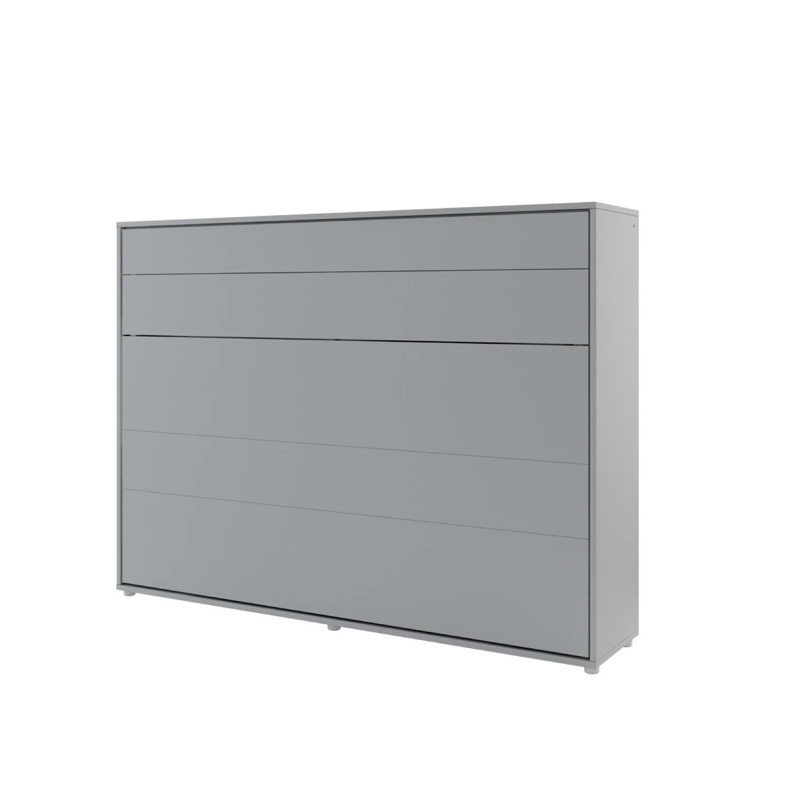 BC-04 Horizontal Wall Bed Concept 140cm With Storage Cabinet - Image 3