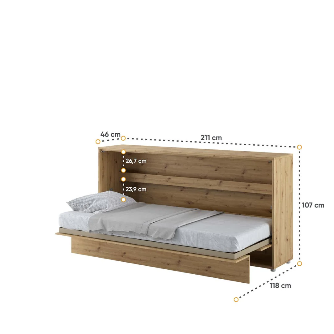 BC-06 Horizontal Wall Bed Concept 90cm - Image 13