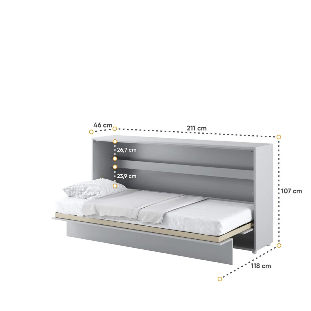 BC-06 Horizontal Wall Bed Concept 90cm - Image 17