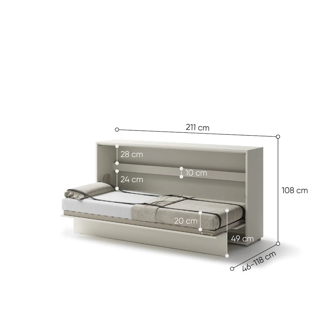 BC-06 Horizontal Wall Bed Concept 90cm - Image 22